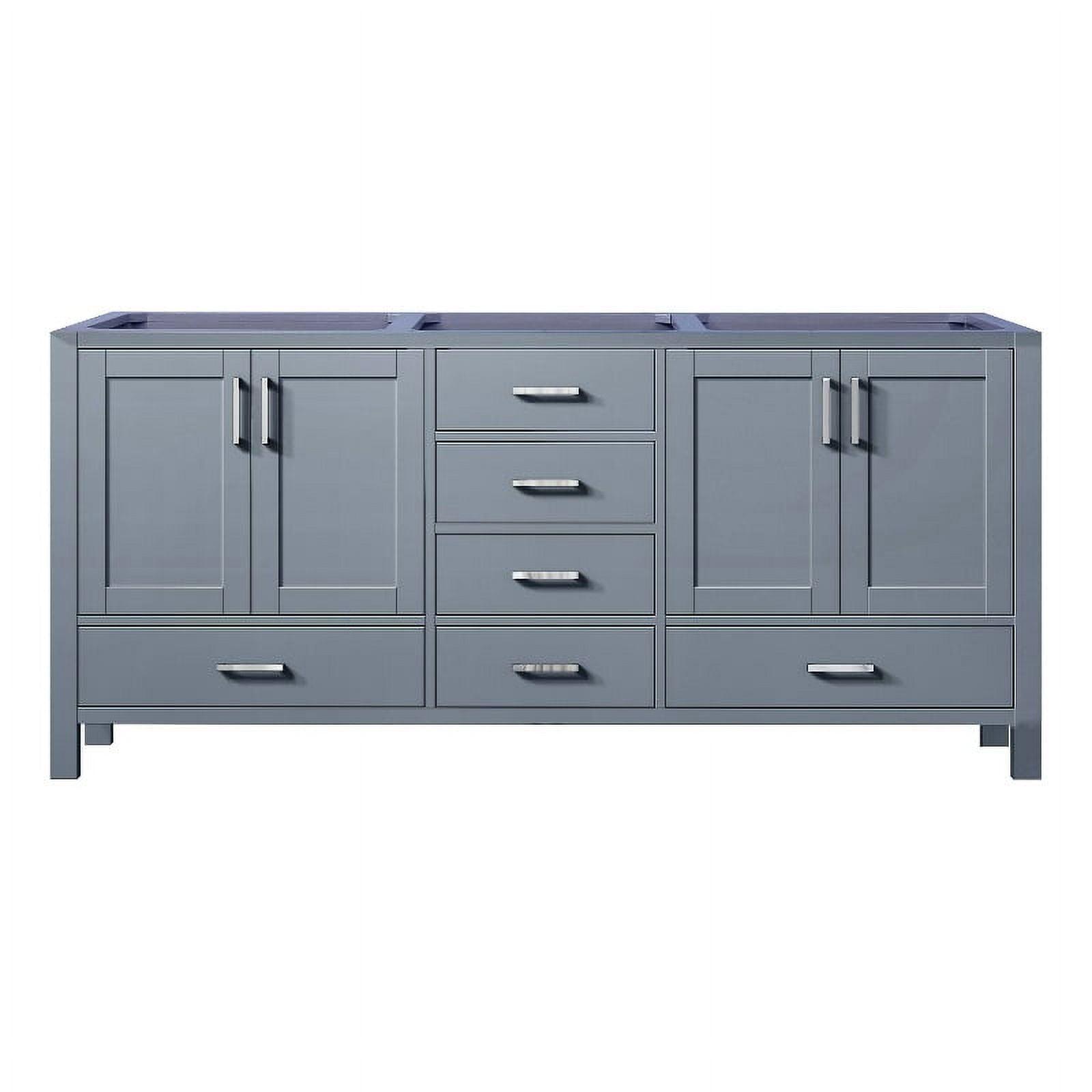 Jacques 72" Dark Grey Solid Wood Freestanding Vanity Cabinet