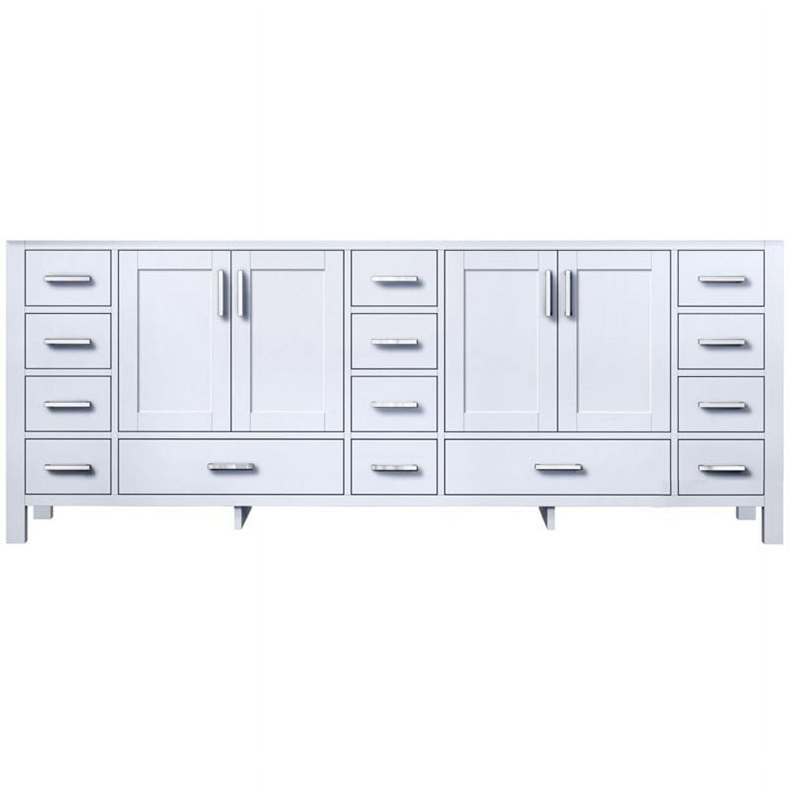 Jacques 84" White Double Freestanding Vanity Cabinet