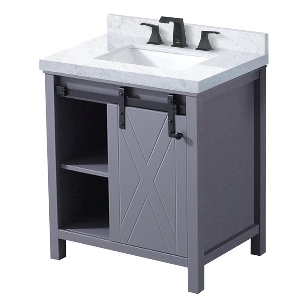 Lexora Marsyas 30 in W x 22 in D Bath Vanity