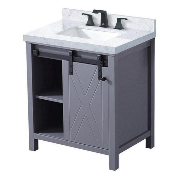 Lexora Marsyas 30 in W x 22 in D Bath Vanity