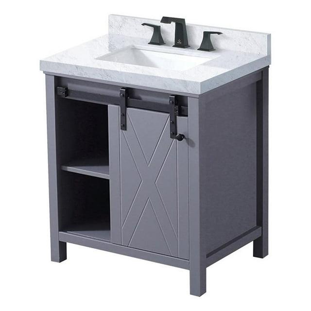 Lexora Marsyas 30 in W x 22 in D Bath Vanity