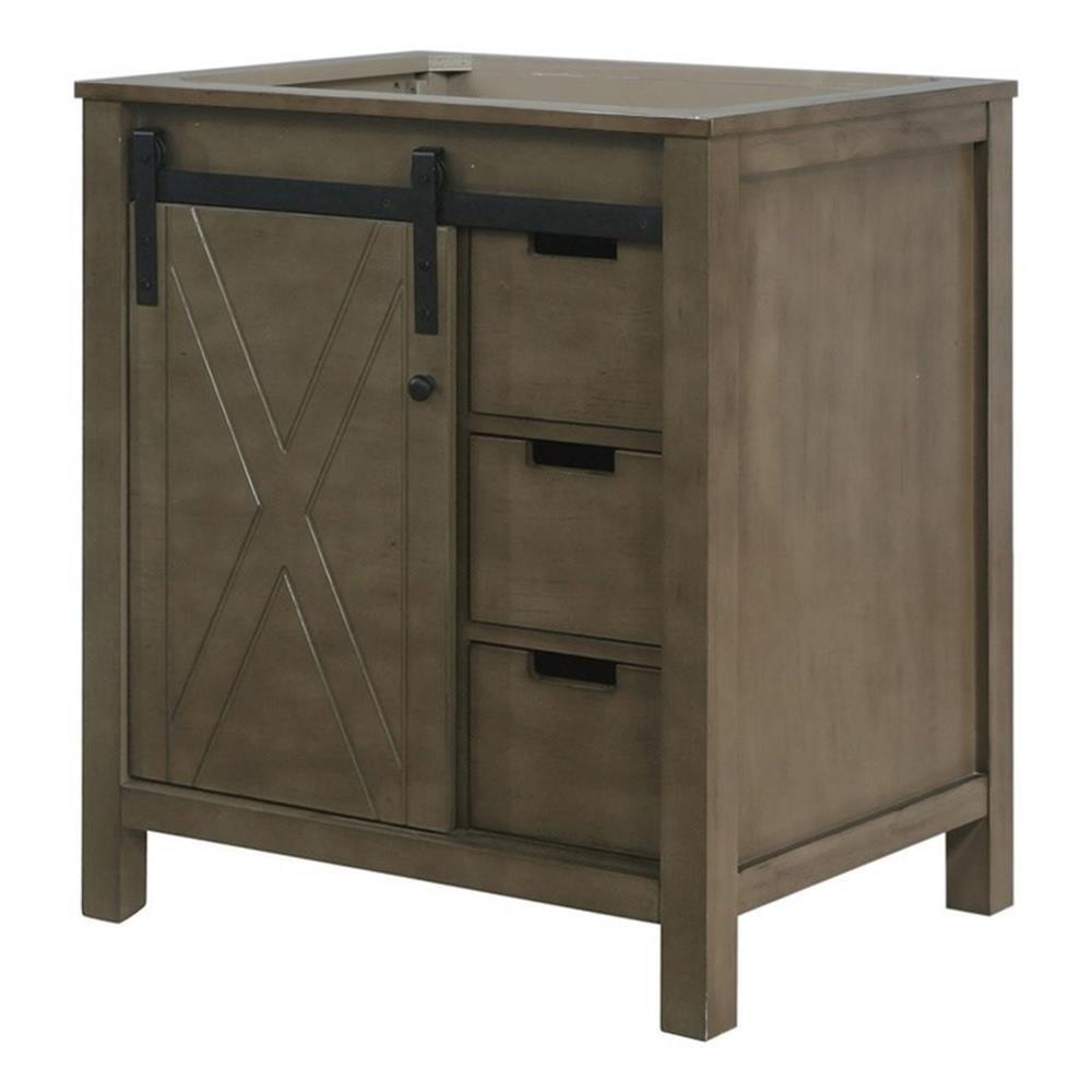 Marsyas 30" Rustic Brown Birch Freestanding Vanity Cabinet