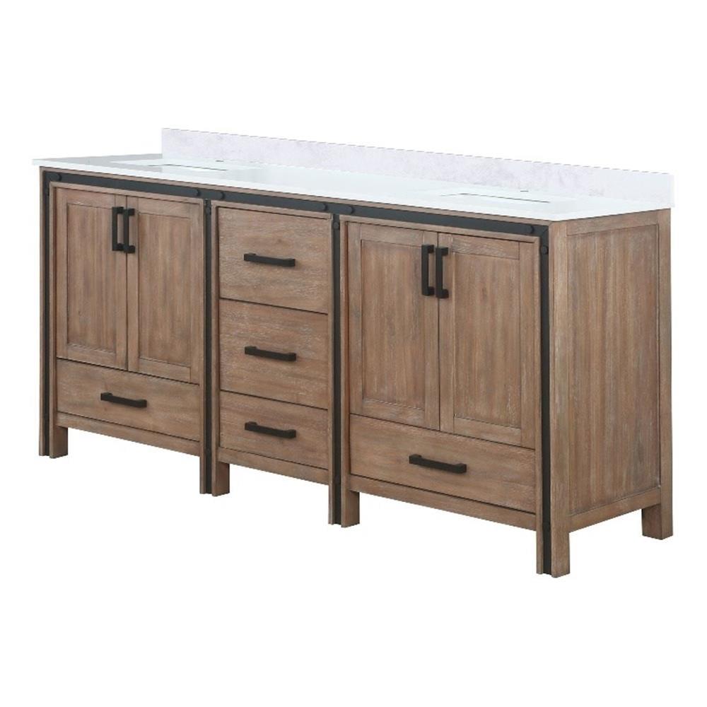 Ziva 73'' Single Bathroom Vanity with Cultured Marble Top