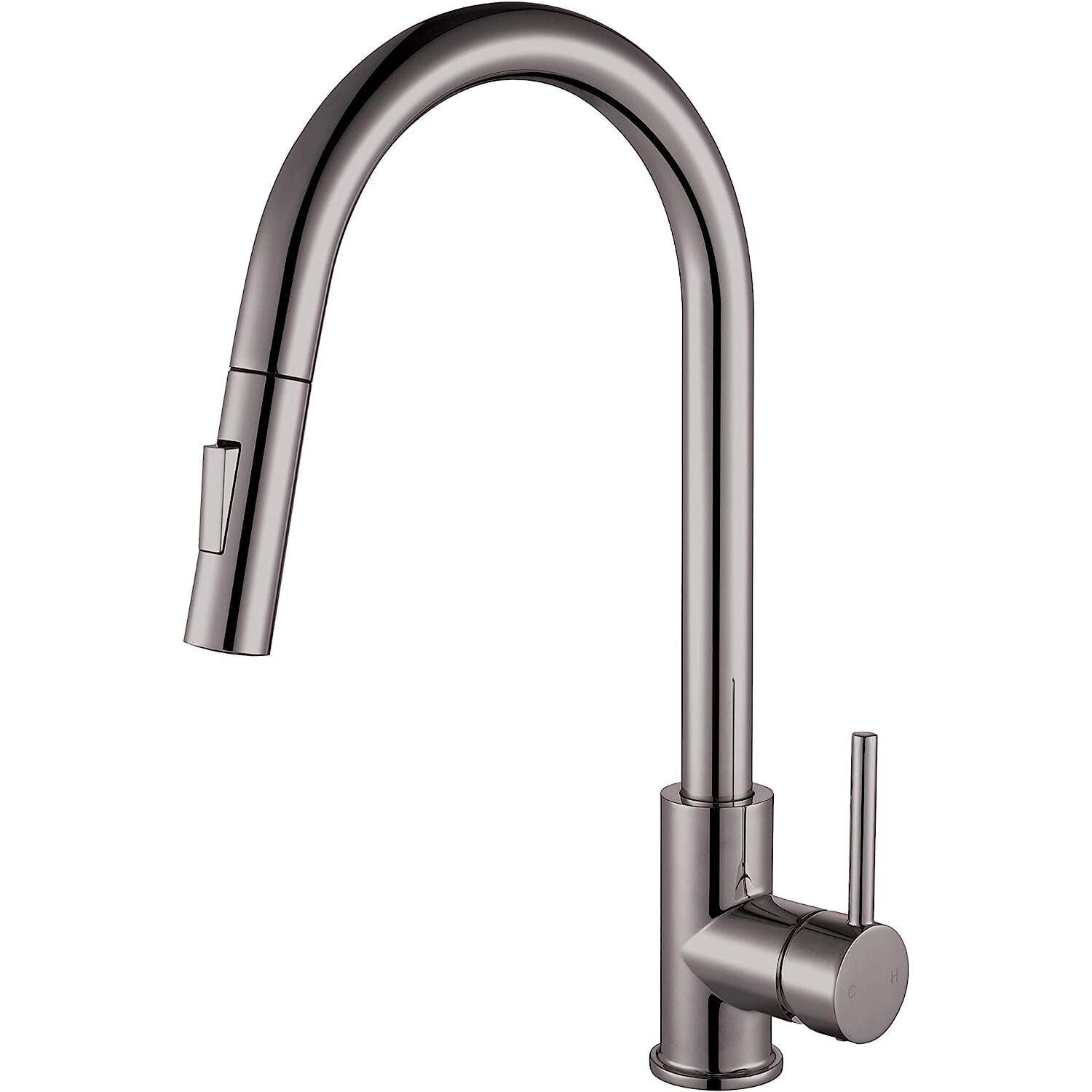 Brushed Nickel Single-Handle Pull-Down Spray Kitchen Faucet