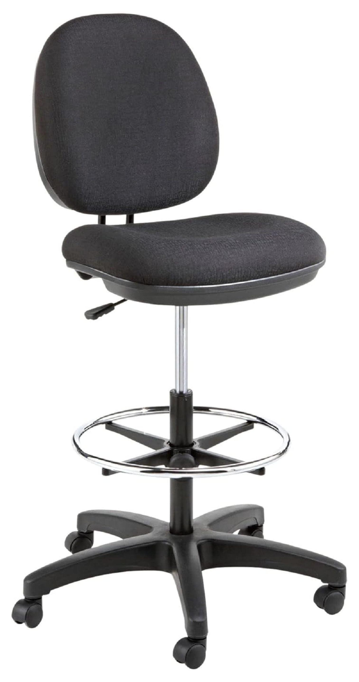 Alera Interval Series Swivel Task Stool 100% Acrylic Black IN4611