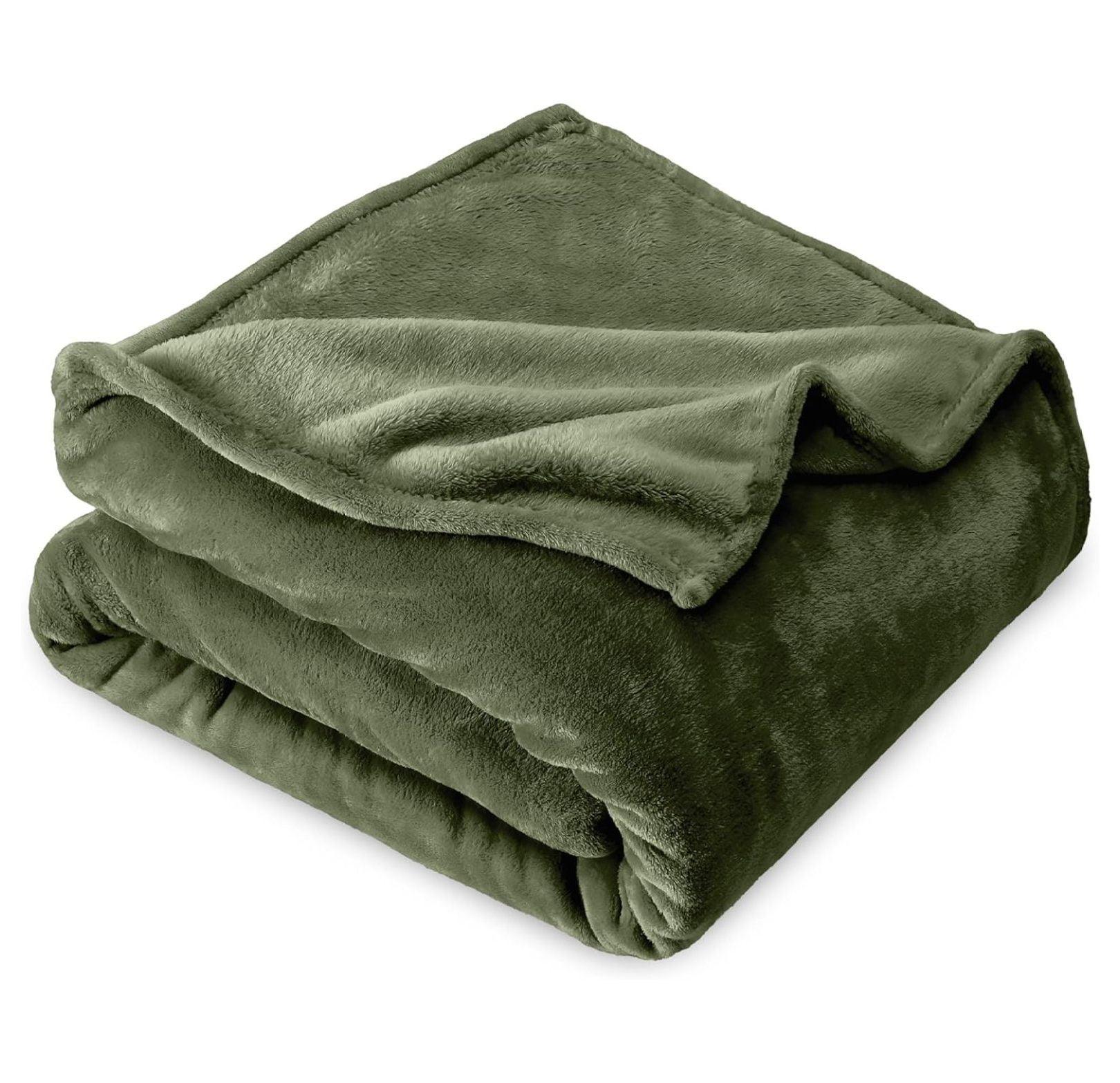 Bare Home Microplush Fleece Blanket - Fuzzy, Warm, Bed/Throw Blanket