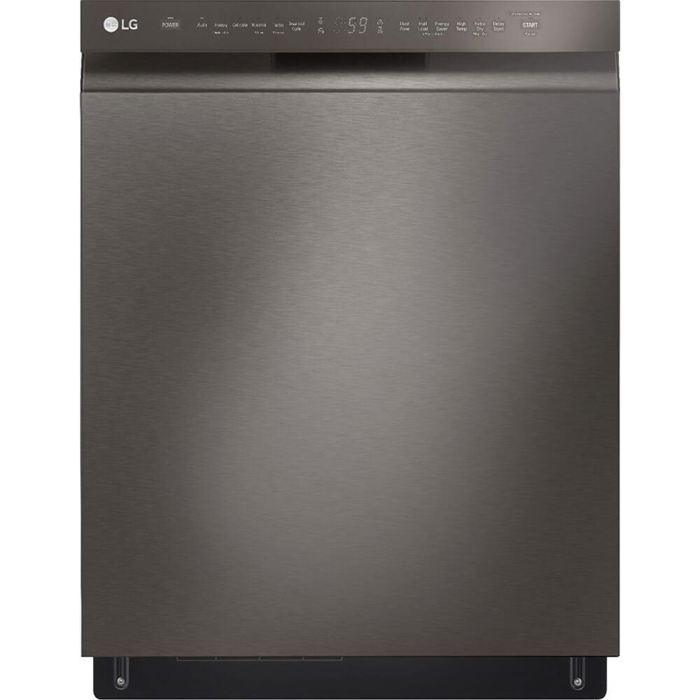 LG 24 in. PrintProof Stainless Steel Front Control Dishwasher with QuadWash, 3rd Rack & Dynamic Dry, 48 dBA