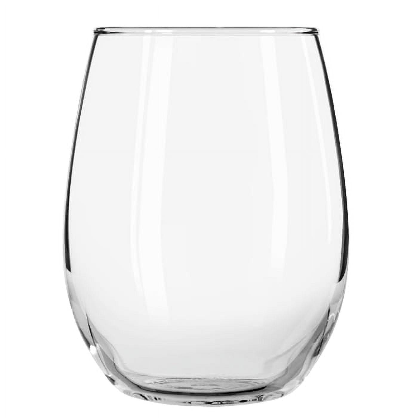 Libbey 15 oz Clear Stemless Wine Glass Set