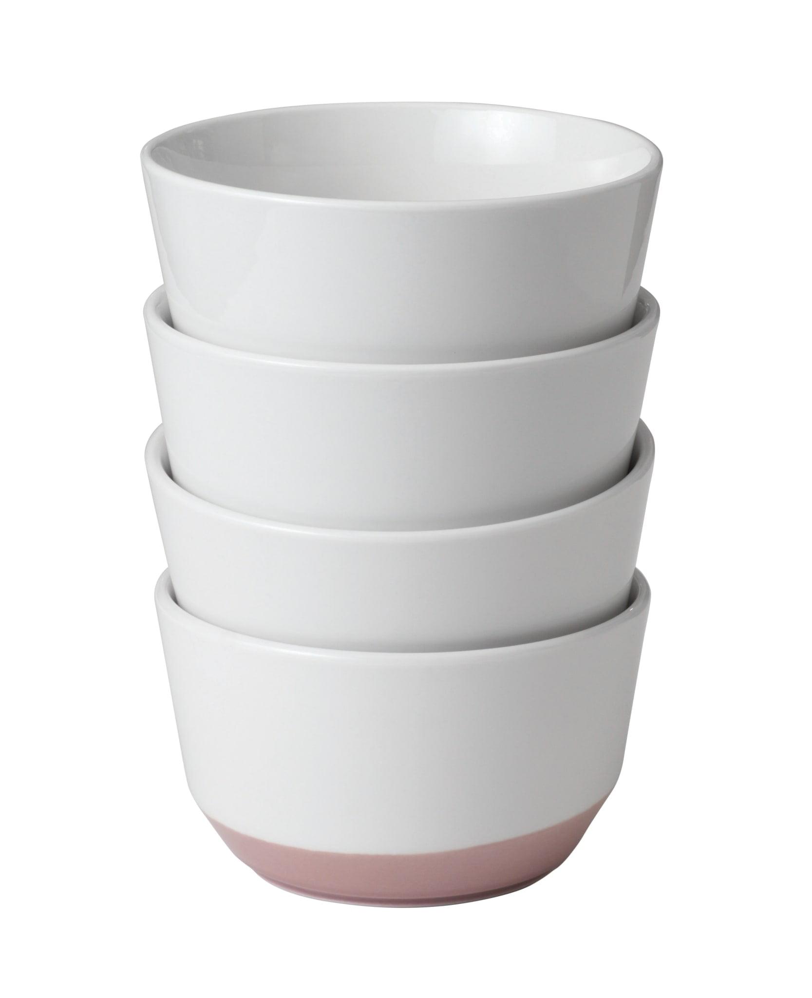 Austin Libbey 28-Ounce Porcelain Soup Salad Bowl, Set Of 4