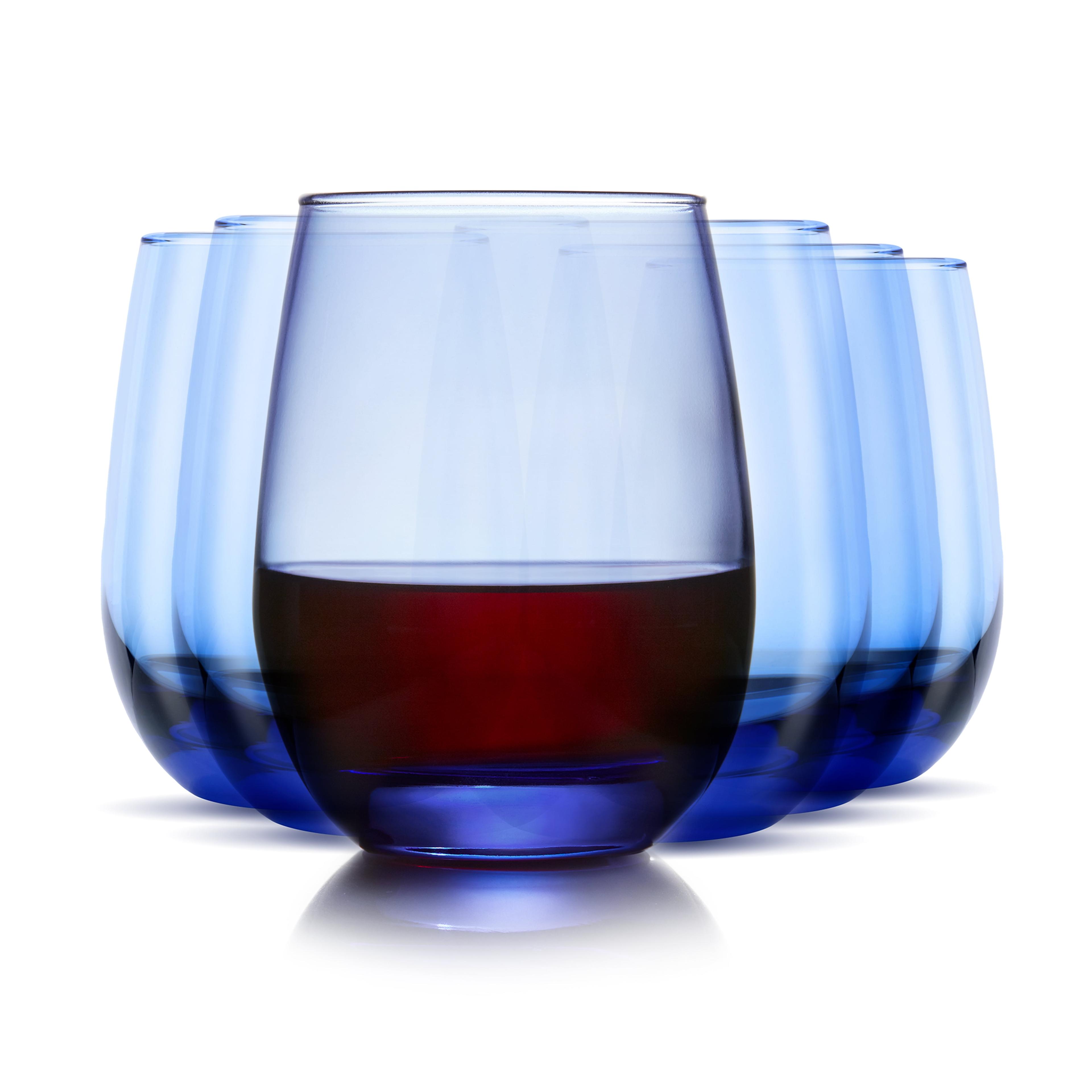 Classic Libbey All-Purpose Stemless Wine Glasses