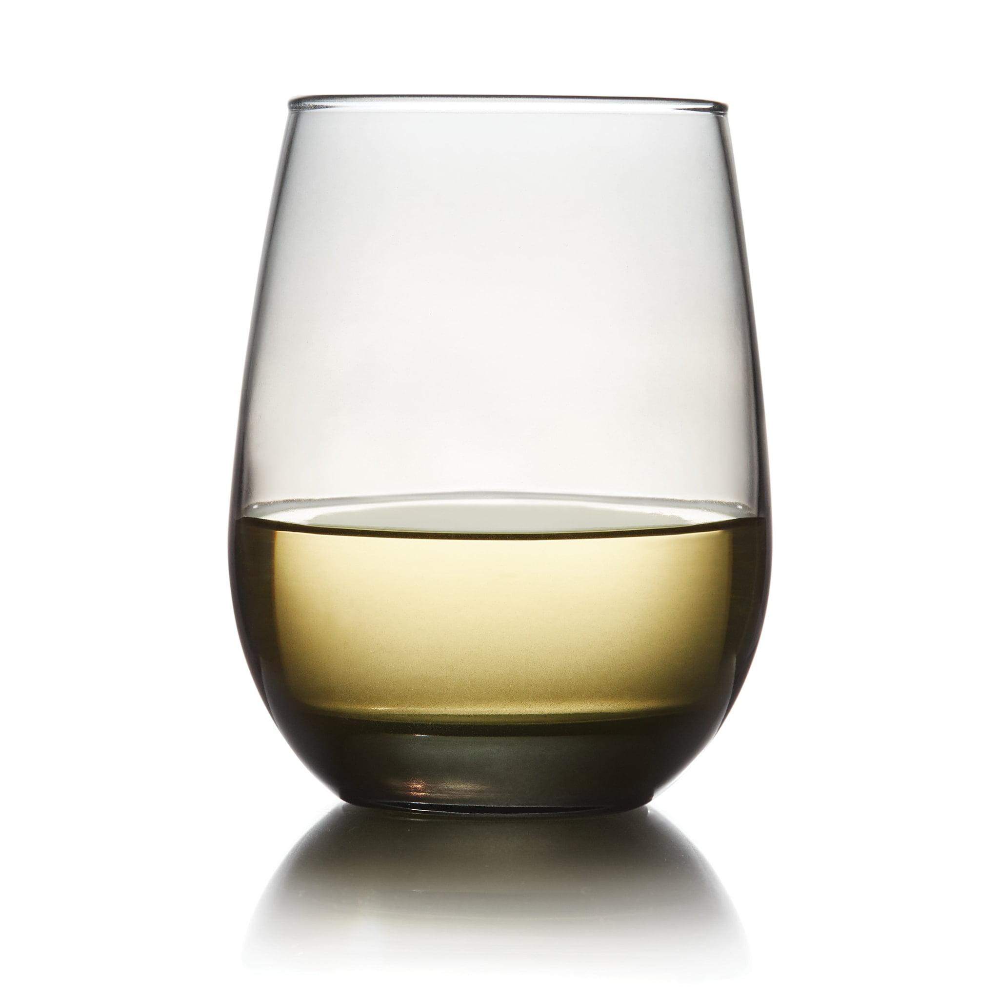 Classic Libbey All-Purpose Stemless Wine Glasses