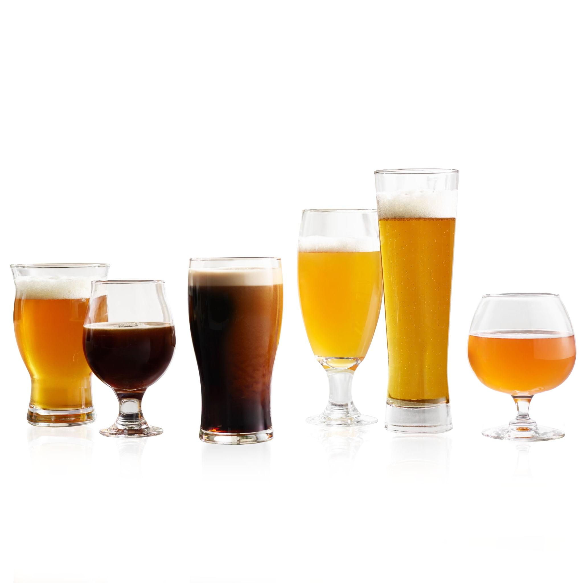 Libbey Assorted Clear Glass Beer Tasting Set, 6-Piece