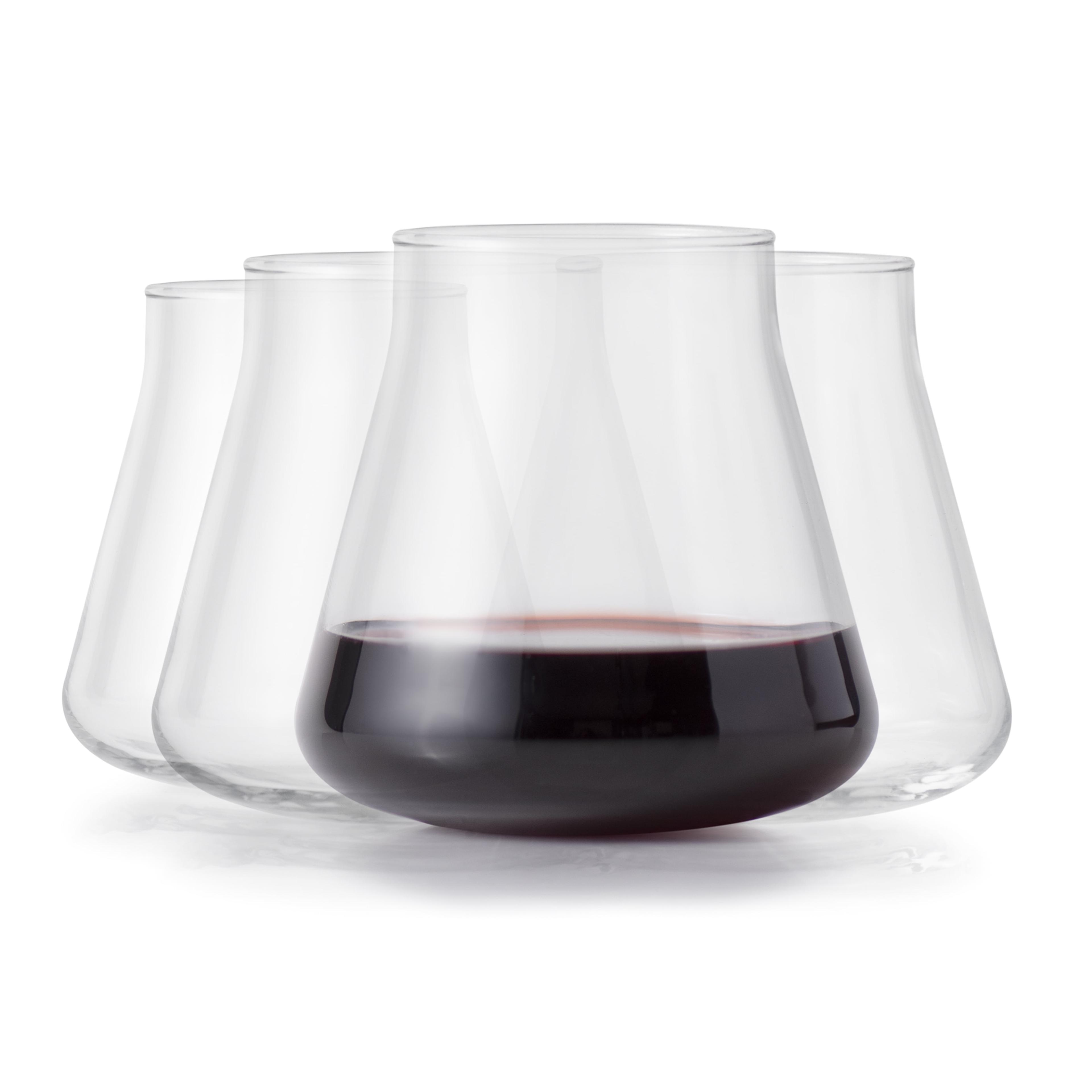 Libbey Magnitude Stemless Wine Glasses, 15-Ounce, Set Of 4