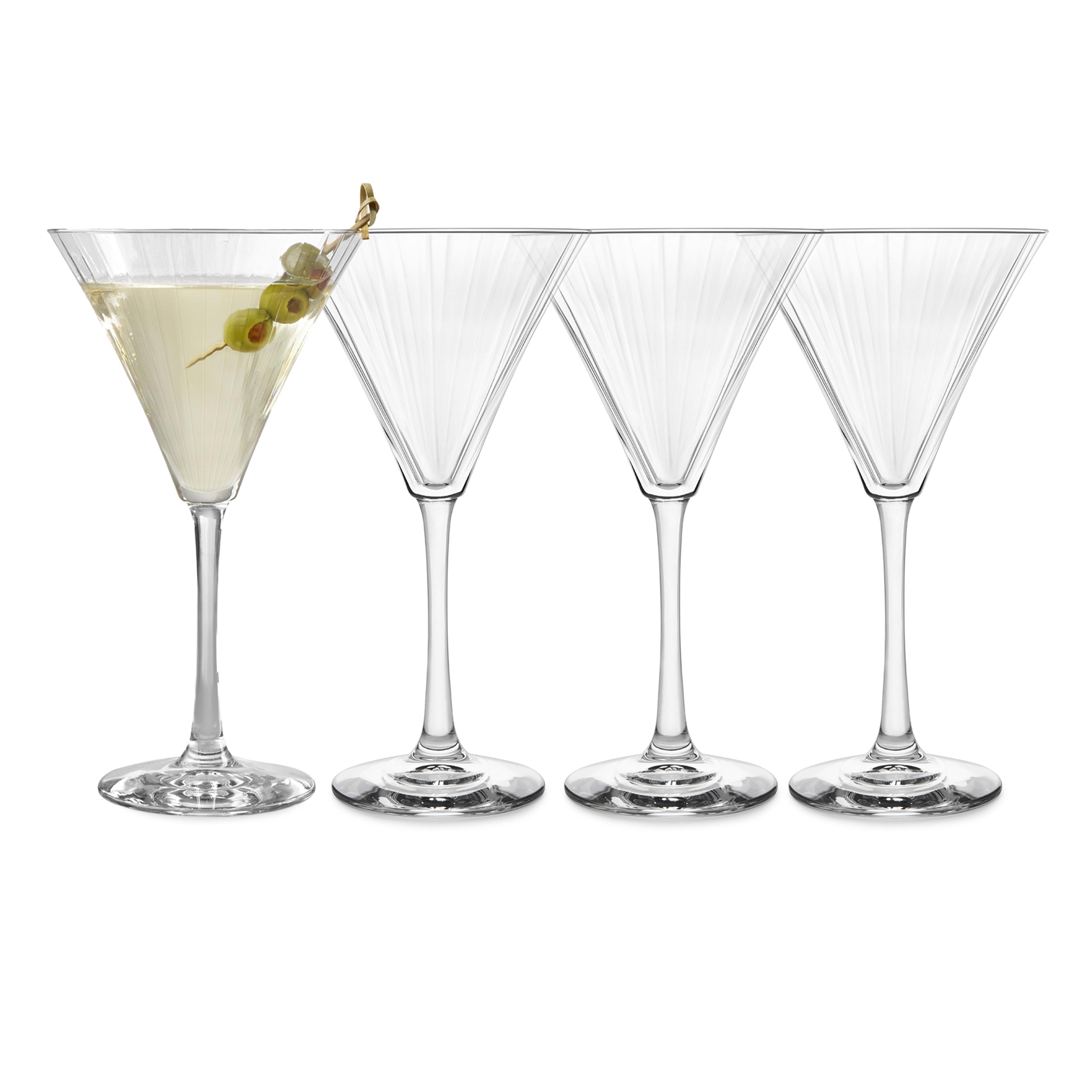 Paneled Libbey Martini Glasses