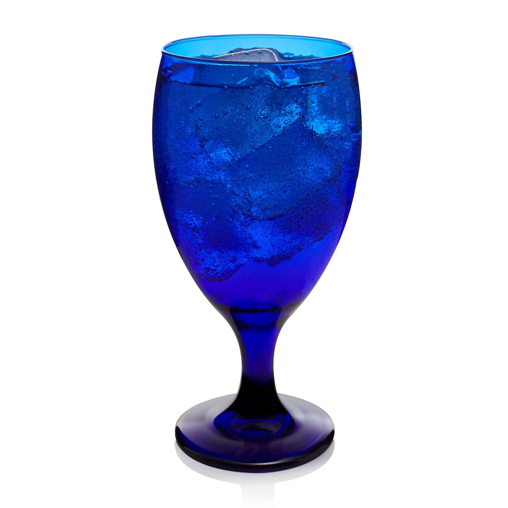 Libbey Premiere Cobalt Iced Tea Goblet Beverage Glasses