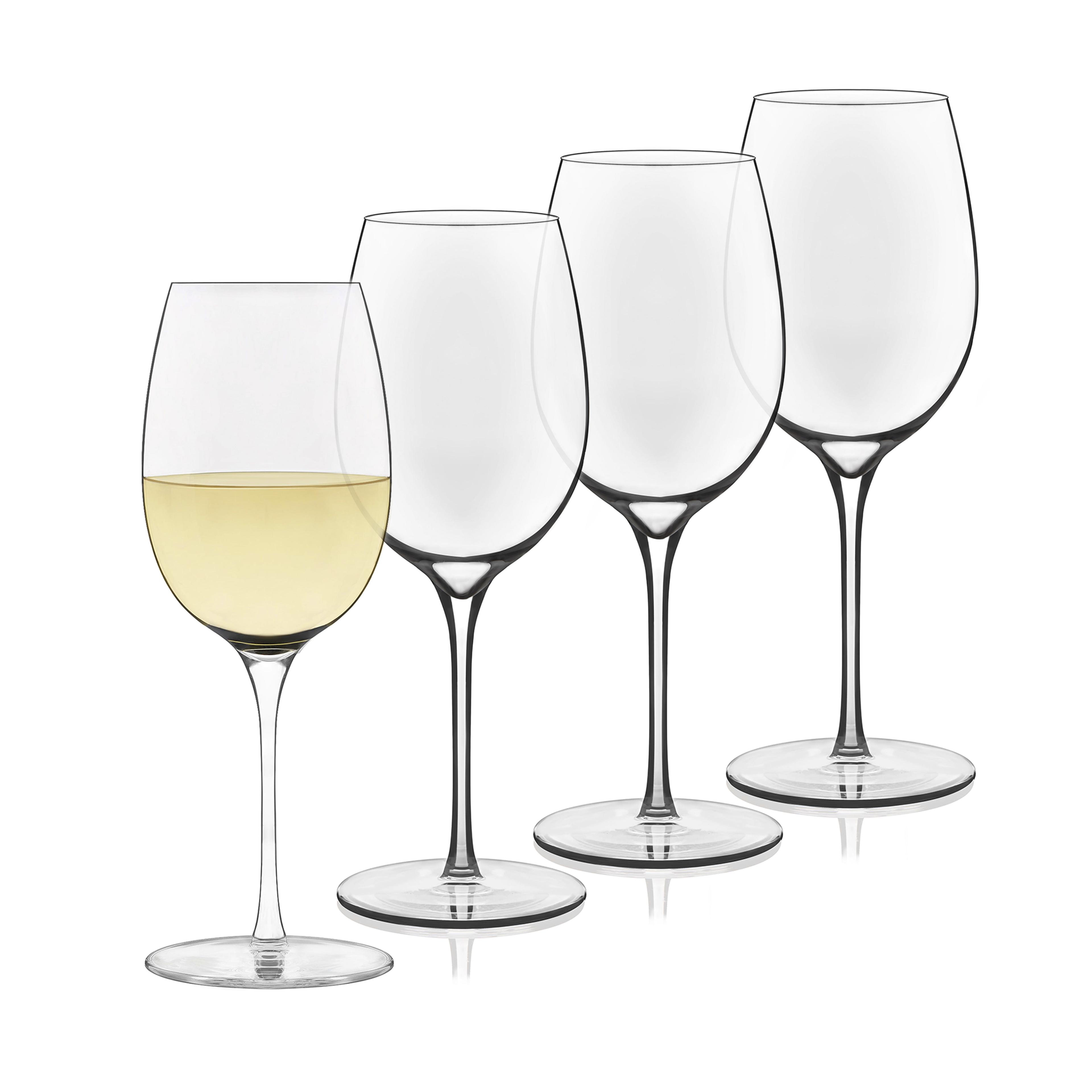 Libbey Signature Kentfield Classic White Wine Glasses, 13.25 ounce, Set of 4