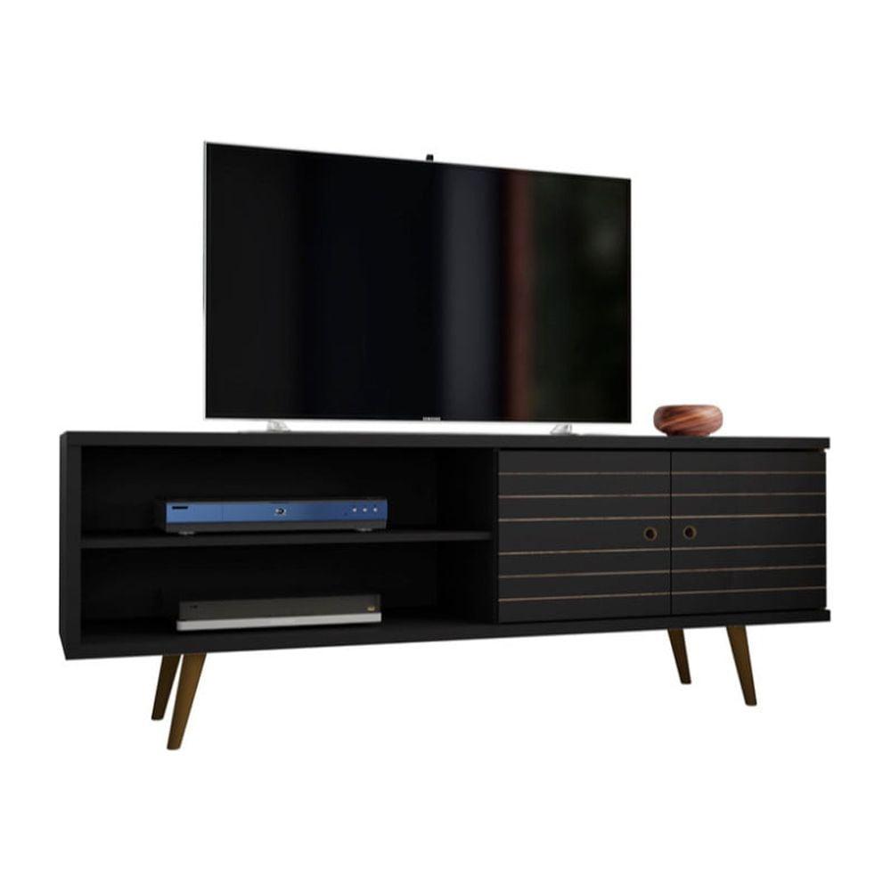 Liberty 2 Shelves and 2 Doors TV Stand for TVs up to 60" - Manhattan Comfort