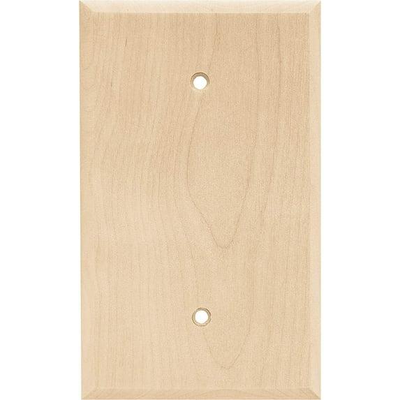 Liberty 64662 Unfinished Wood Single Blank Wall Plate Cover