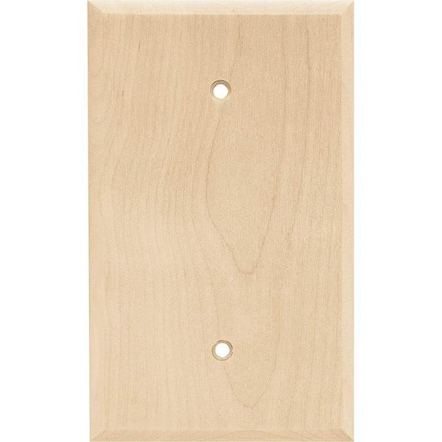 Liberty 64662 Unfinished Wood Single Blank Wall Plate Cover
