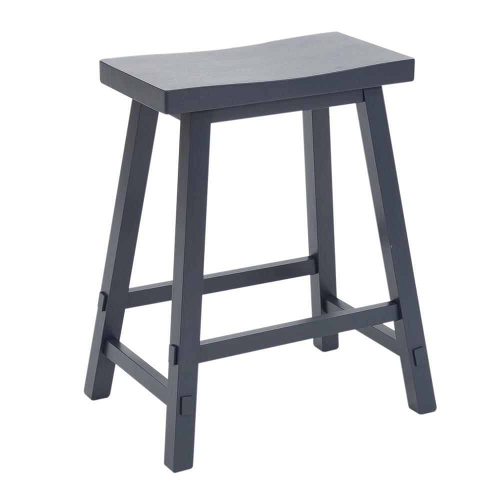 Liberty Furniture 24 Inch Sawhorse Counter Stool- Navy
