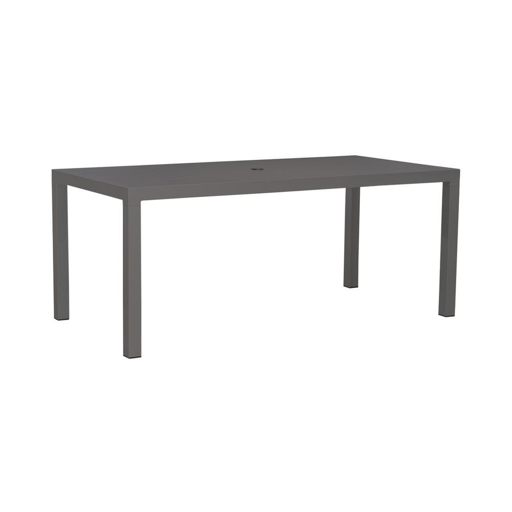 Gray Granite 72" Aluminum Outdoor Rectangular Table