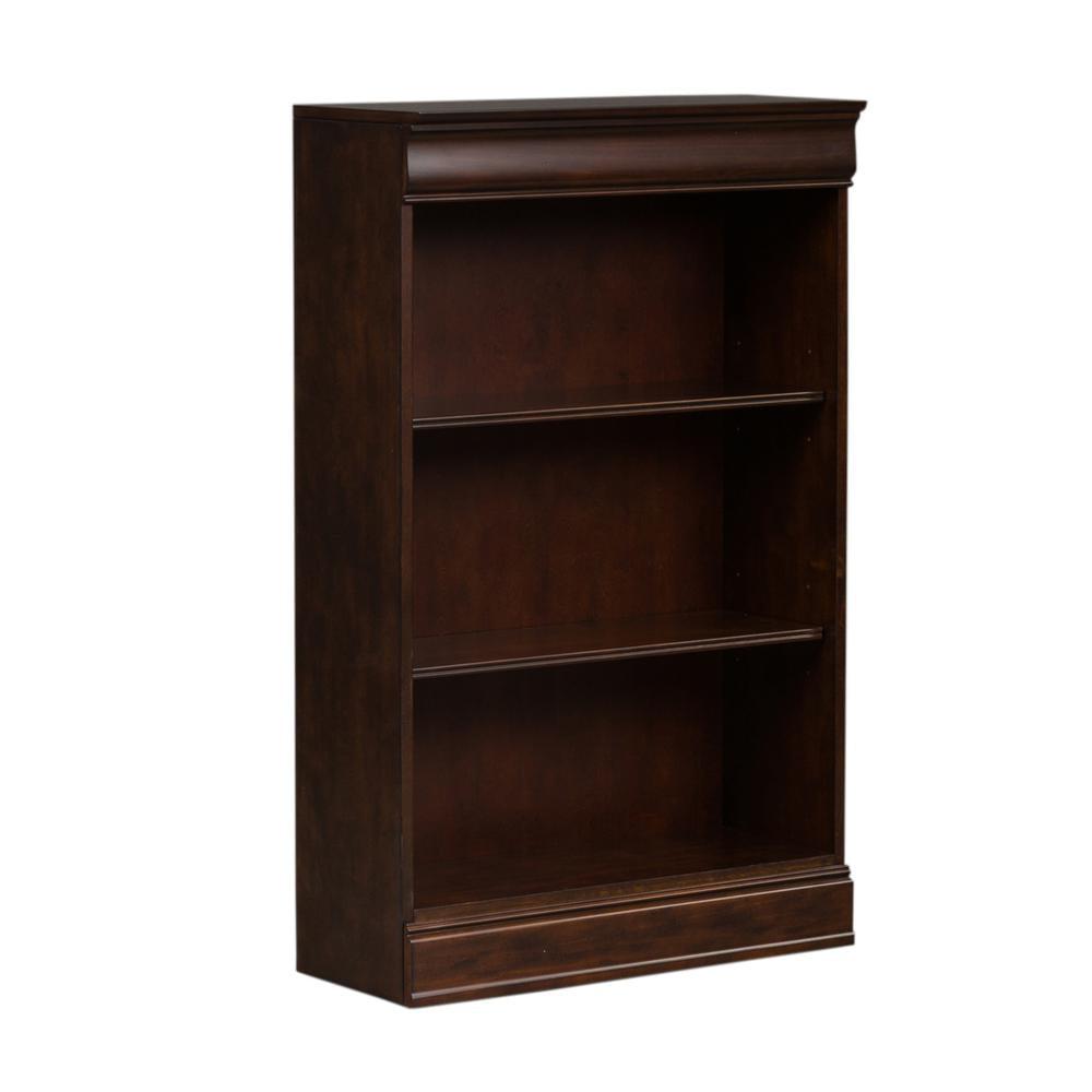 Brayton Manor Dark Brown Adjustable 48 Inch Traditional Bookcase