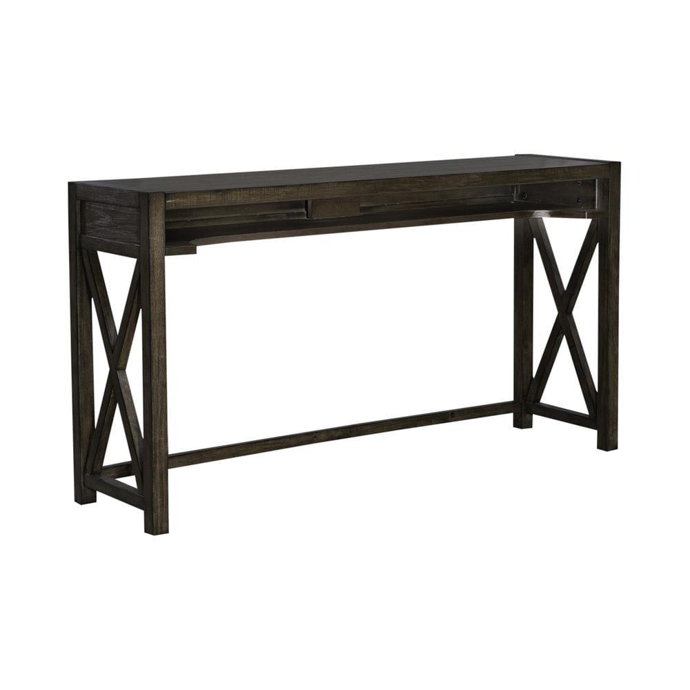 Liberty Furniture Industies, INC Lennox Console Bar Table in Weathered Chestnut
