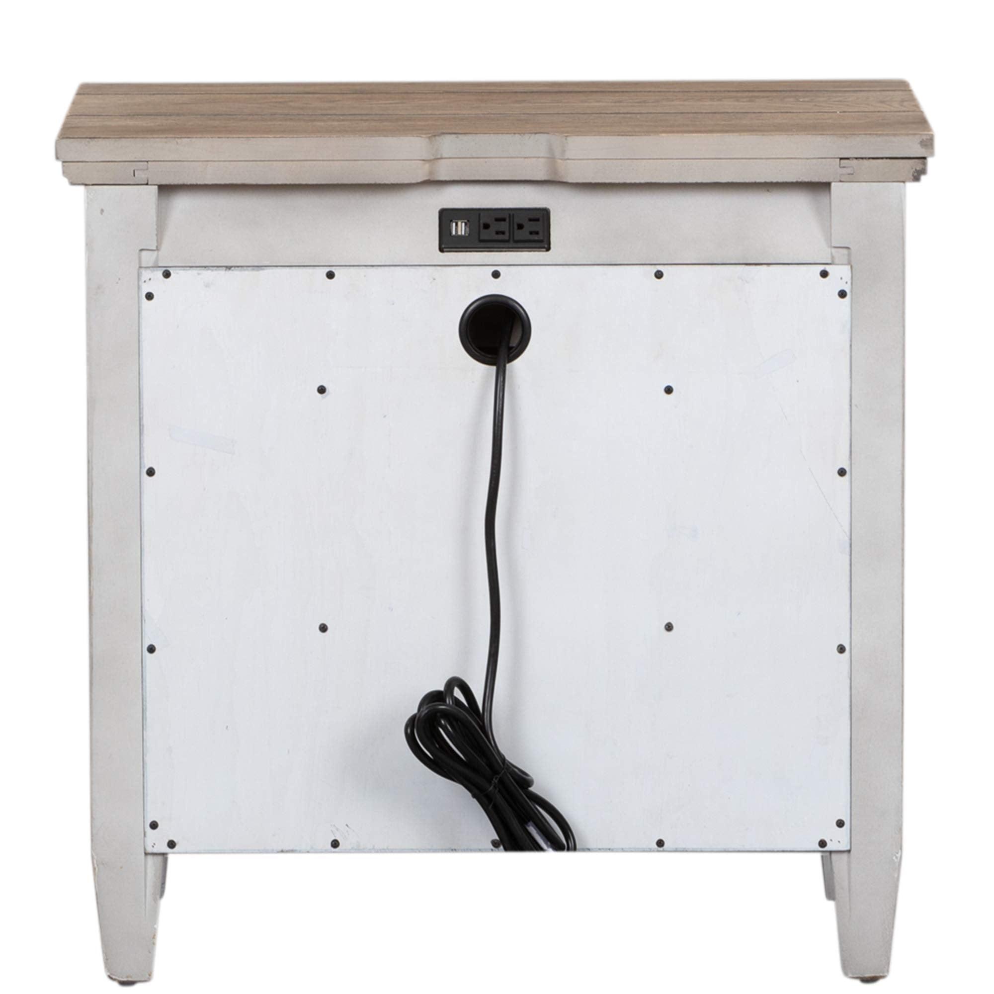 Liberty Furniture Heartland 1 Drawer Night Stand w/ Charging Station