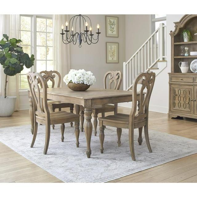Liberty Furniture Industies, INC Magnolia Manor Opt 5 Piece Rectangular Table Set - Weathered Bisque