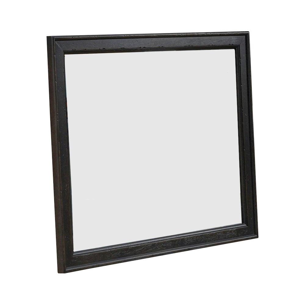 Liberty Furniture Industies, INC Landscape Mirror - Black Traditional Multi in Dusty Taupe