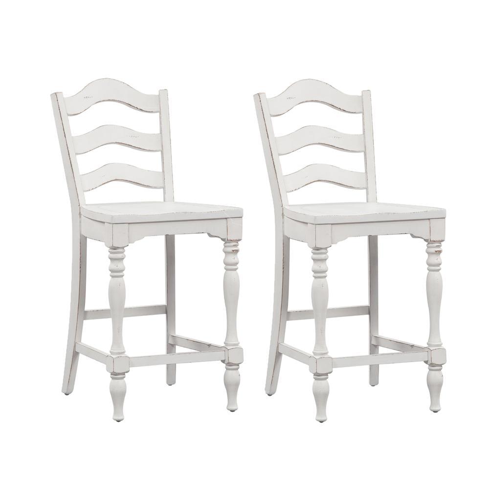 Liberty Furniture Magnolia Manor Ladderback Swivel Counter Height Chair (Set of 2)