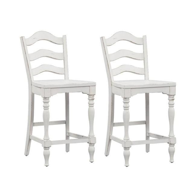 Liberty Furniture Magnolia Manor Ladderback Swivel Counter Height Chair (Set of 2)