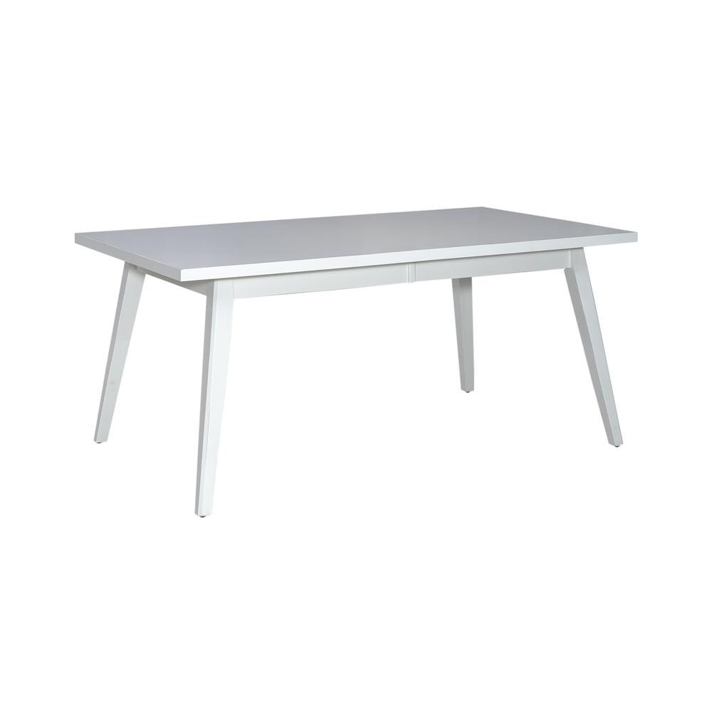 White Rectangular Extendable Wood Dining Table