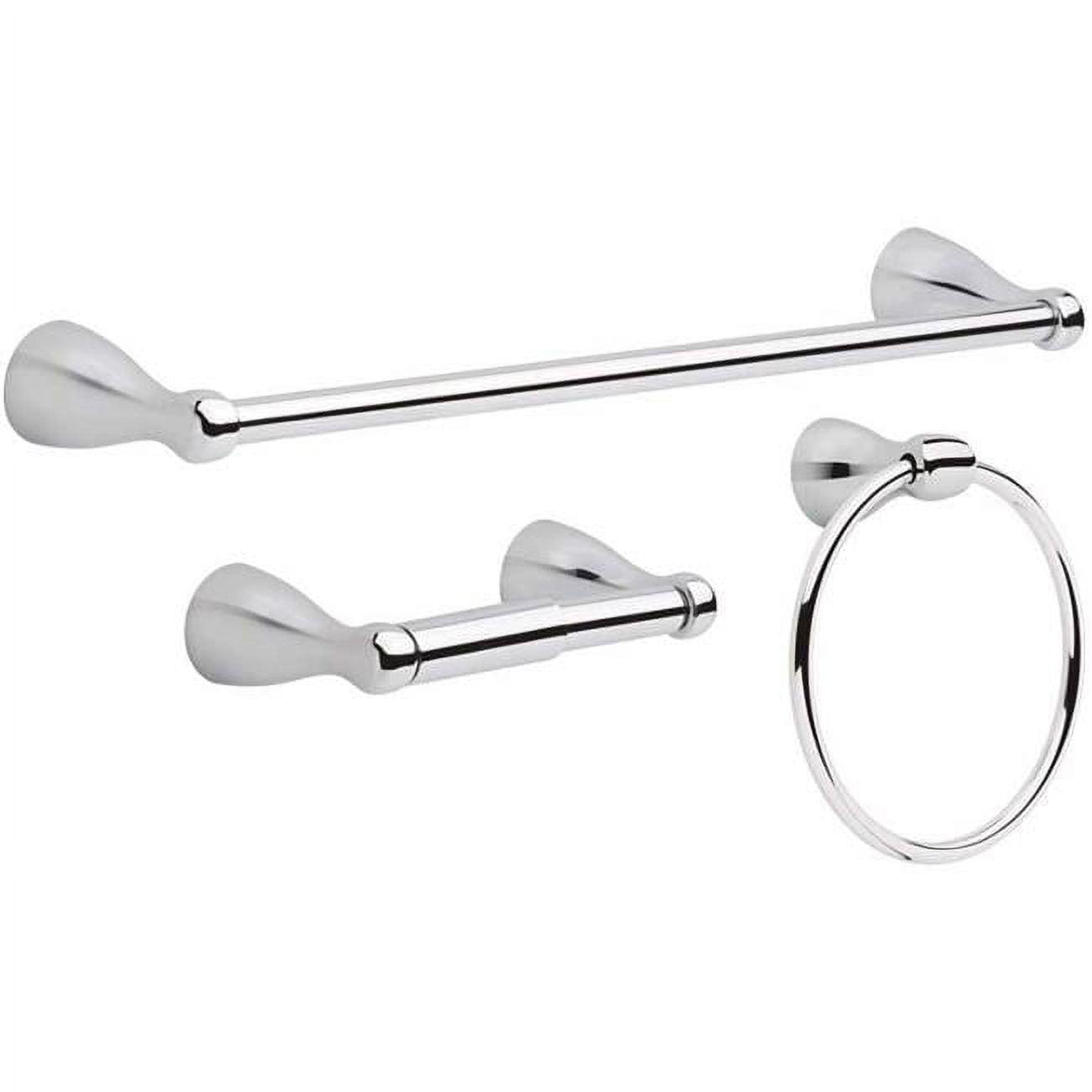 Foundations Polished Chrome 3-Piece Bathroom Hardware Set