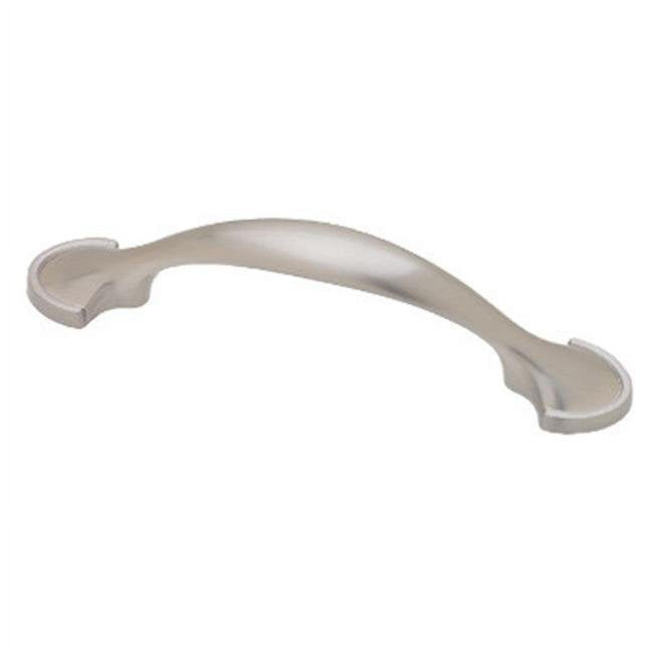 Satin Nickel 3" Half Round Cabinet Pull with Mounting Hardware