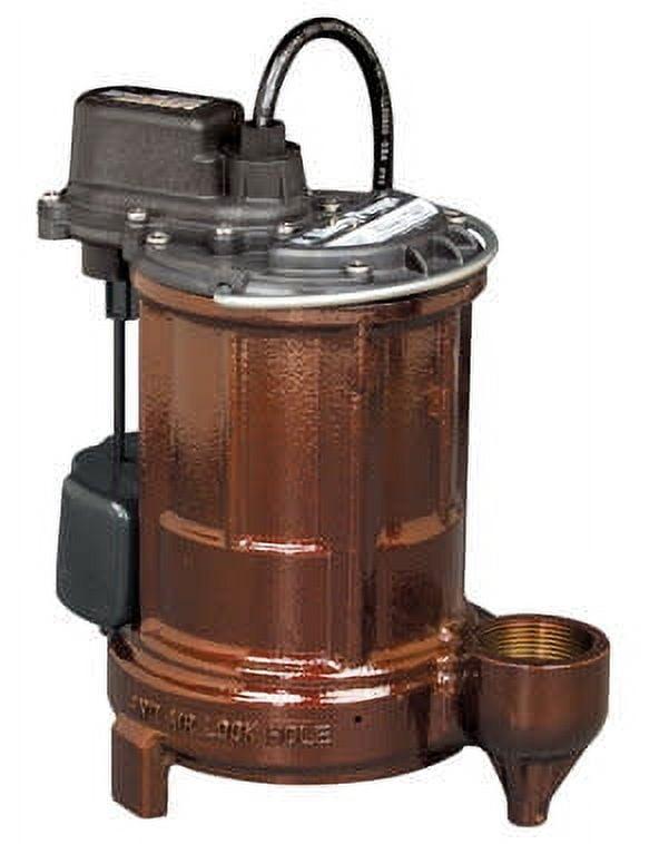 Heavy-Duty Cast Iron Submersible Sump Pump with Epoxy Finish