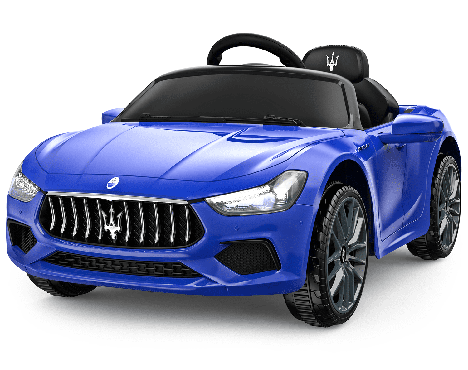 Blue 12V Maserati Licensed Kids Ride-On Car with Remote Control