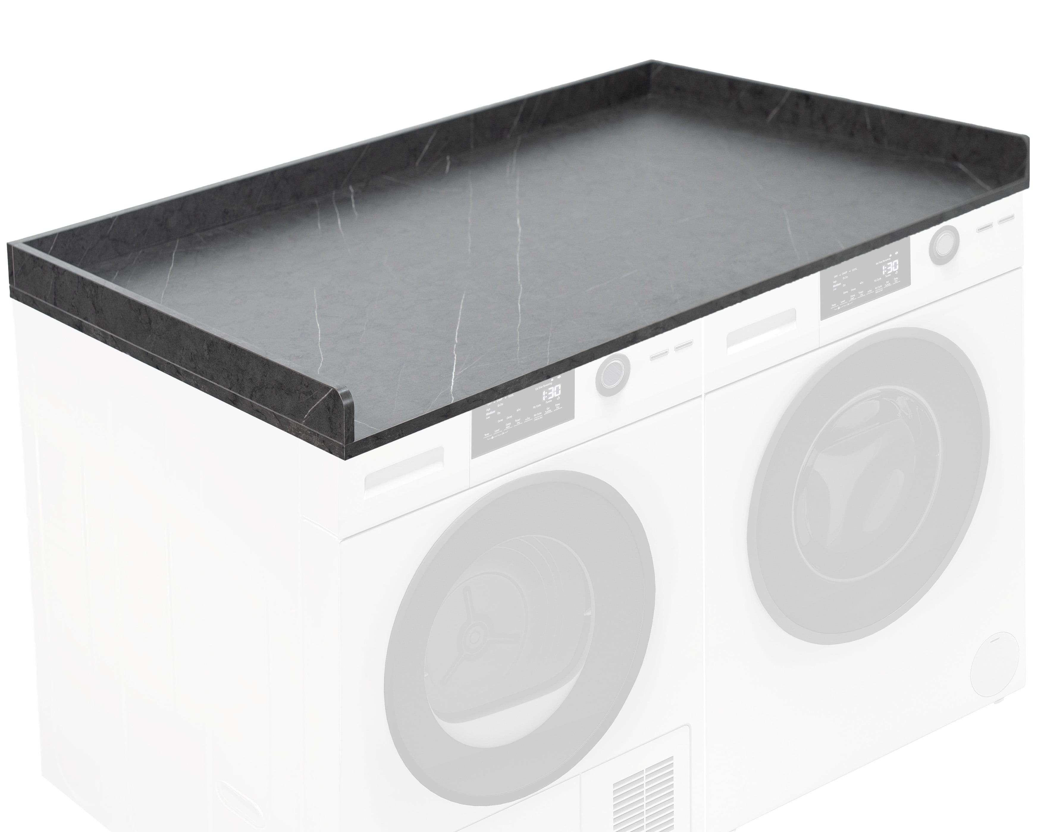 Life Finds Life Finds Black Marble Pattern Washer/Dryer 54 Inch Countertop