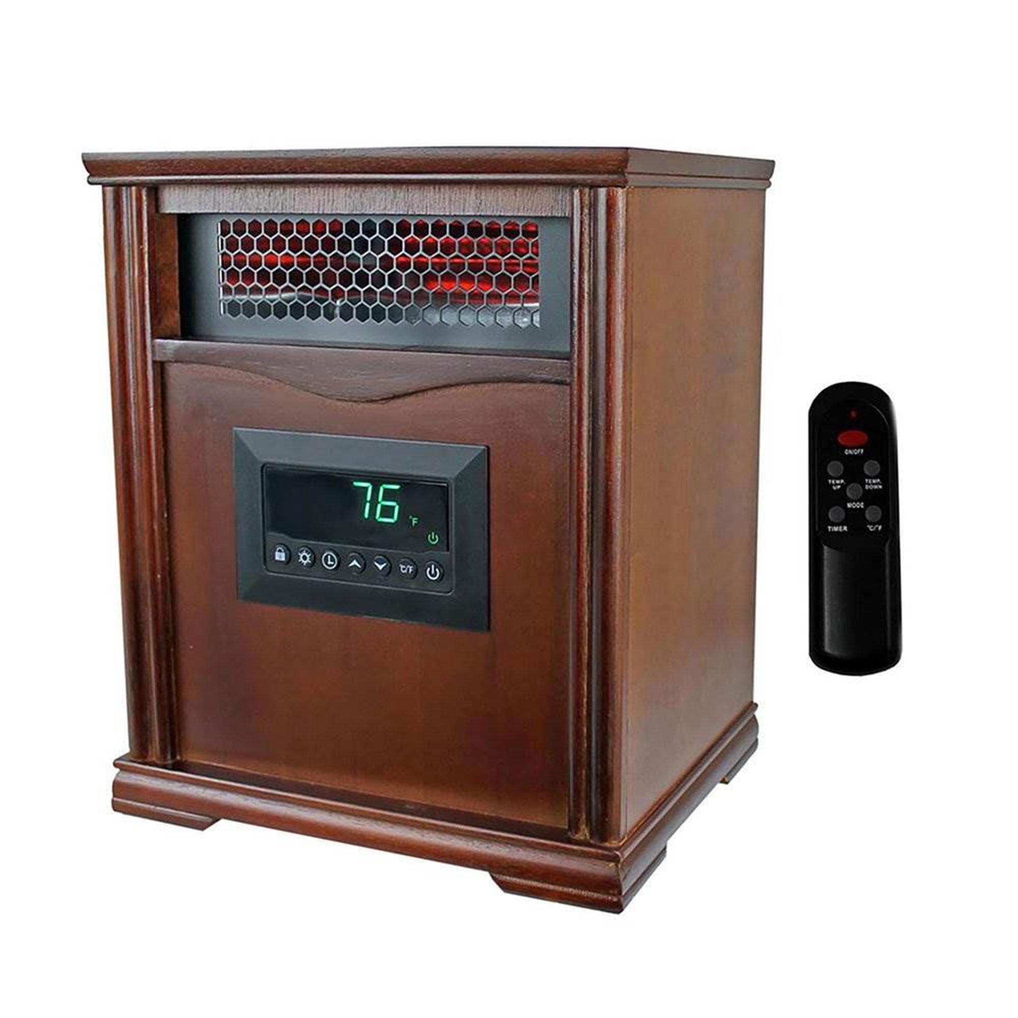 LifeSmart LifePro 4 Element 1500W Electric Infrared Quartz Indoor Space Heater