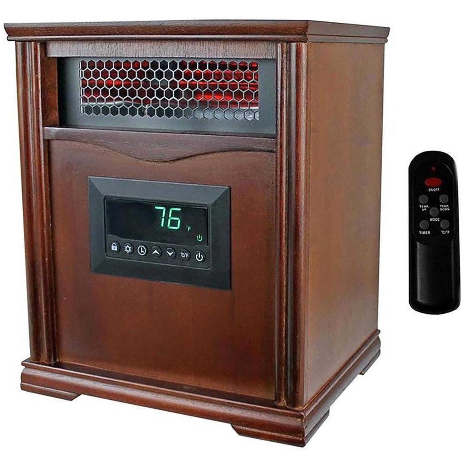 LifeSmart LifePro 4 Element 1500W Electric Infrared Quartz Indoor Space Heater