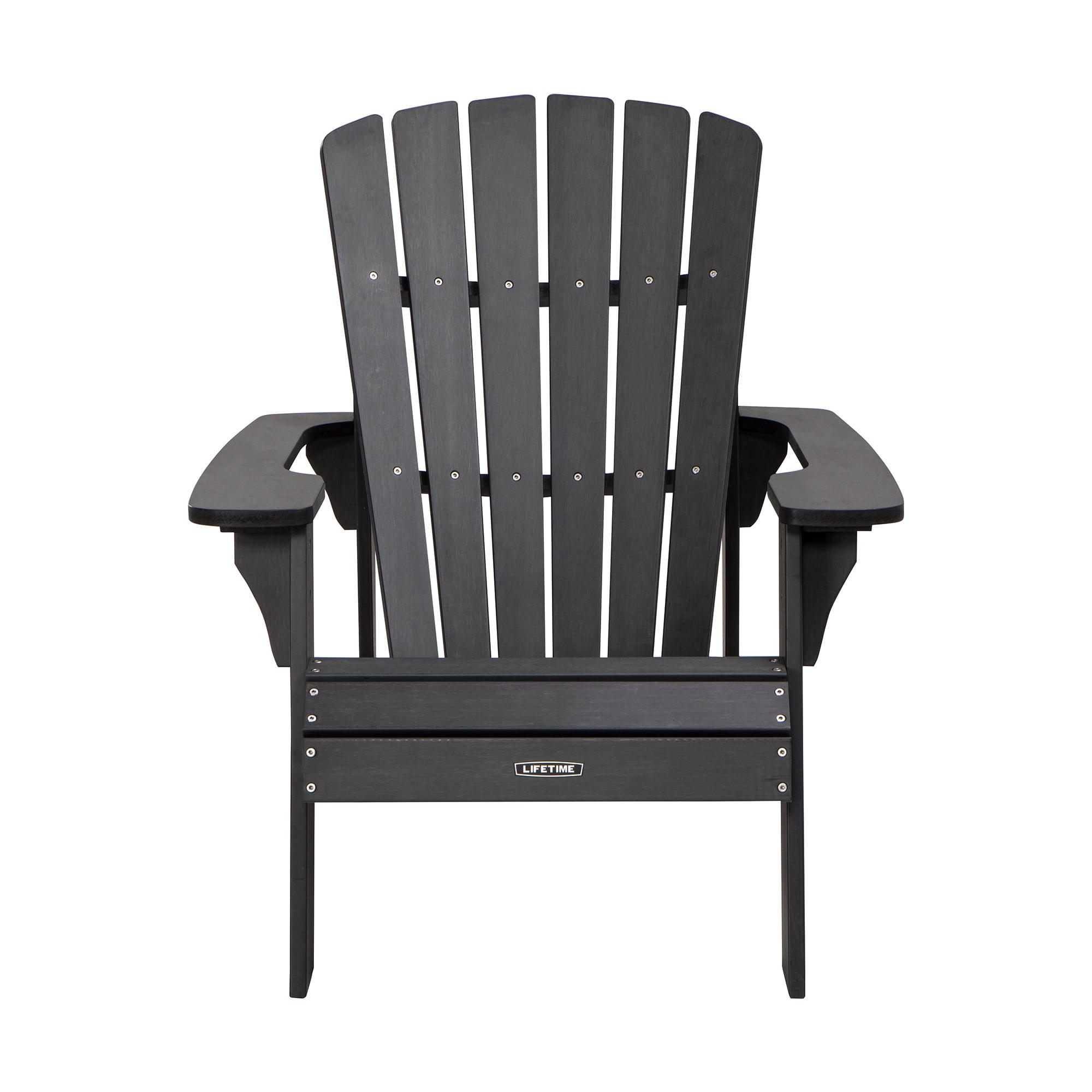 Lifetime Adirondack Chair Black, 60284