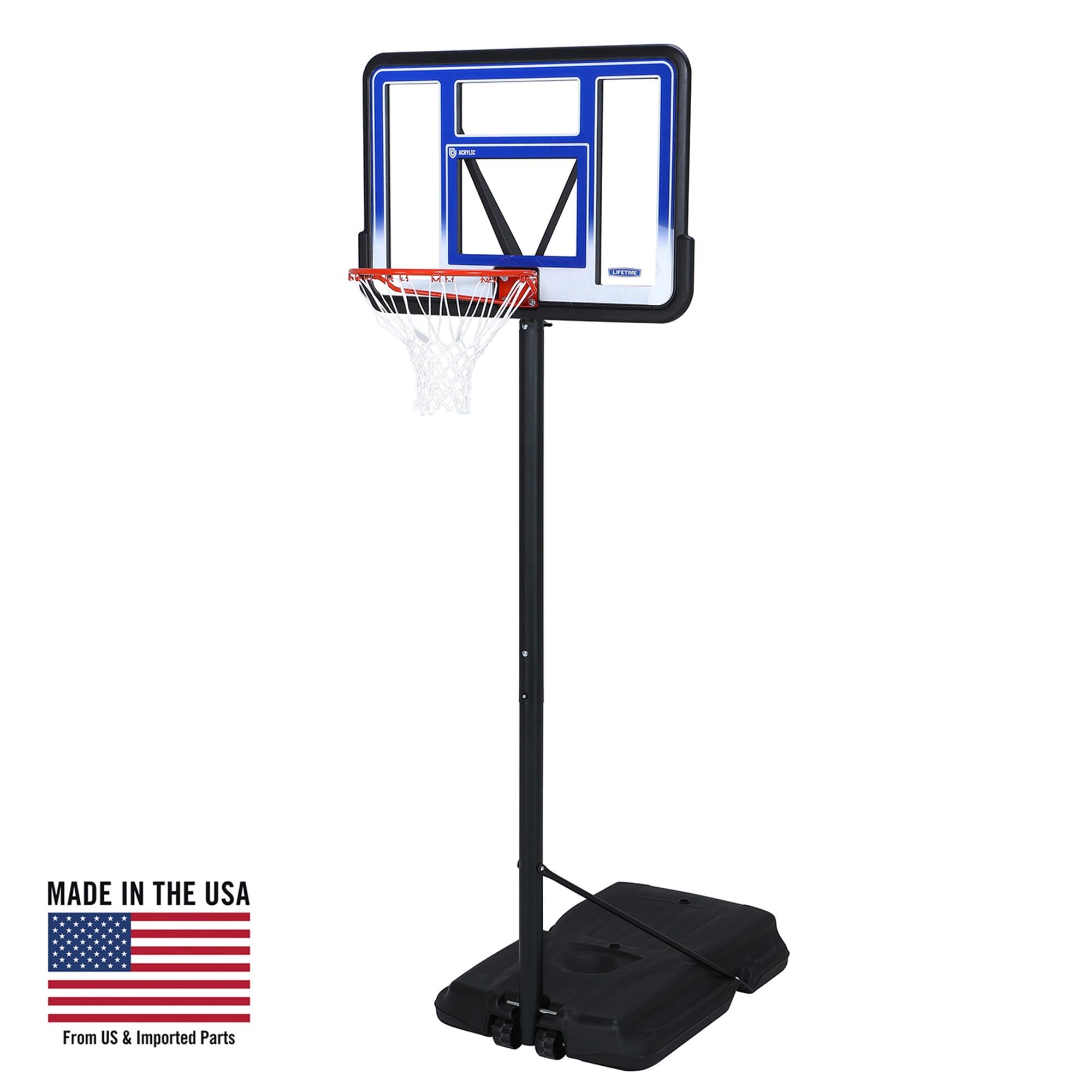 Lifetime 42" Adjustable Portable Basketball Hoop with Acrylic Backboard