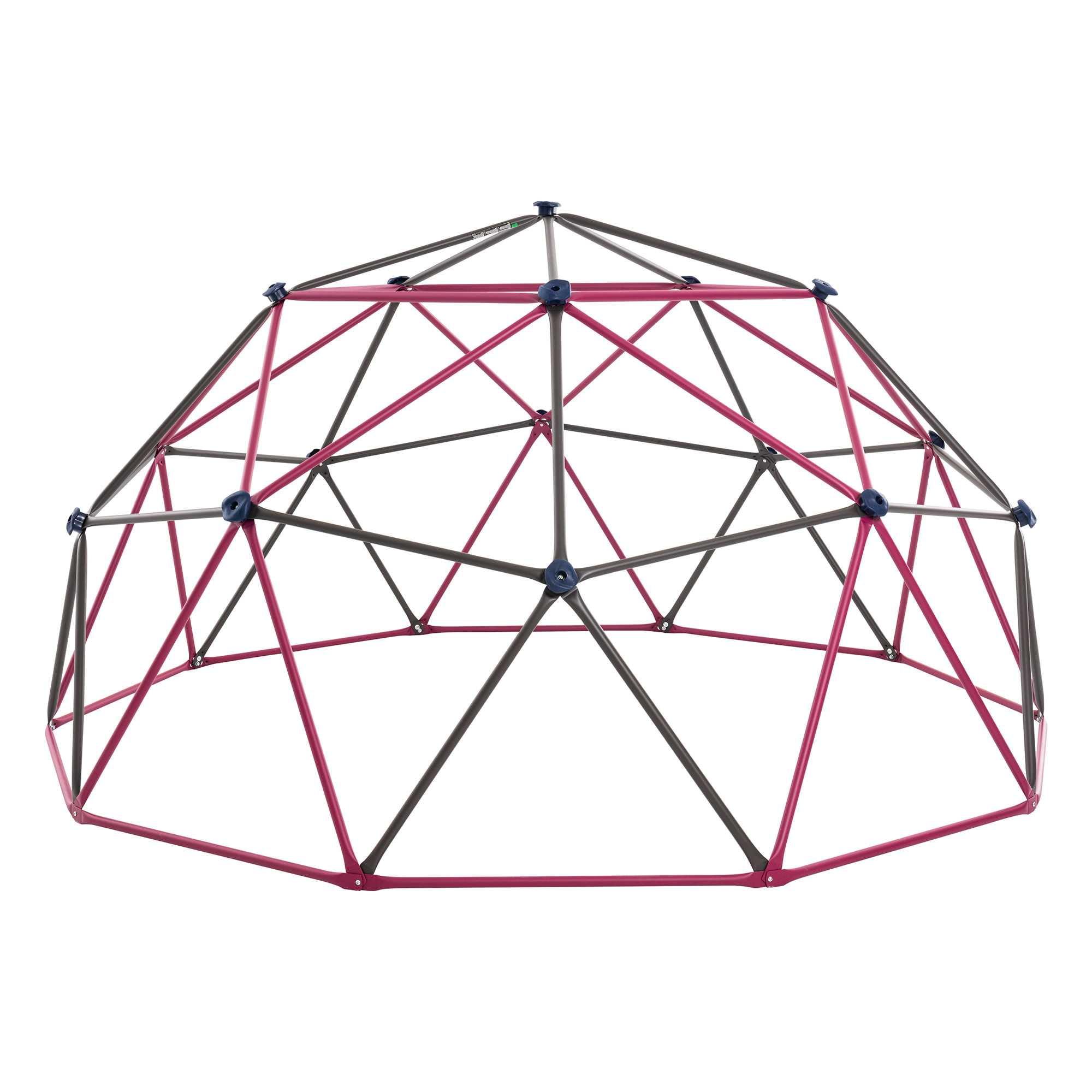 Lifetime Kid's Outdoor 5.5 ft. H x 11 ft. W Dome Climber, Berry and Brown (91088)