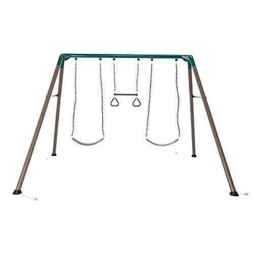 Lifetime 11.25 ft. Metal Swing Set with Trapeze Bar