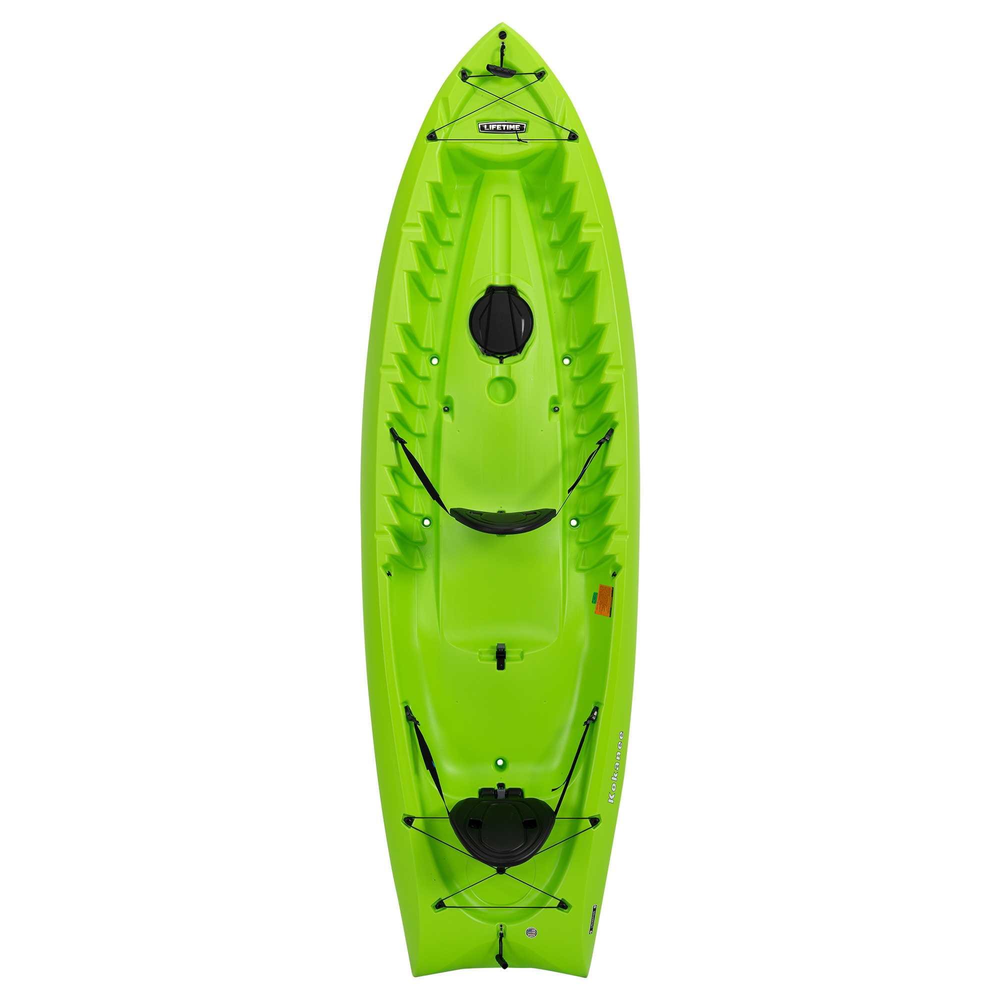 Lime Green 10'6" Sit-On-Top Tandem Kayak with Storage Hatch