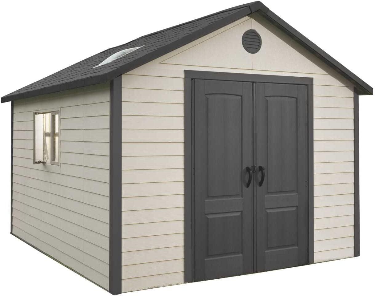 Lifetime 15 Ft. x 8 Ft. High-Density Polyethylene (Plastic) Steel Reinforced Outdoor Storage Shed