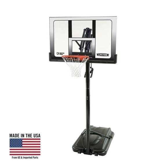 Lifetime Height Adjustable Outdoor 52" Steel Portable Full-Size Basketball Hop
