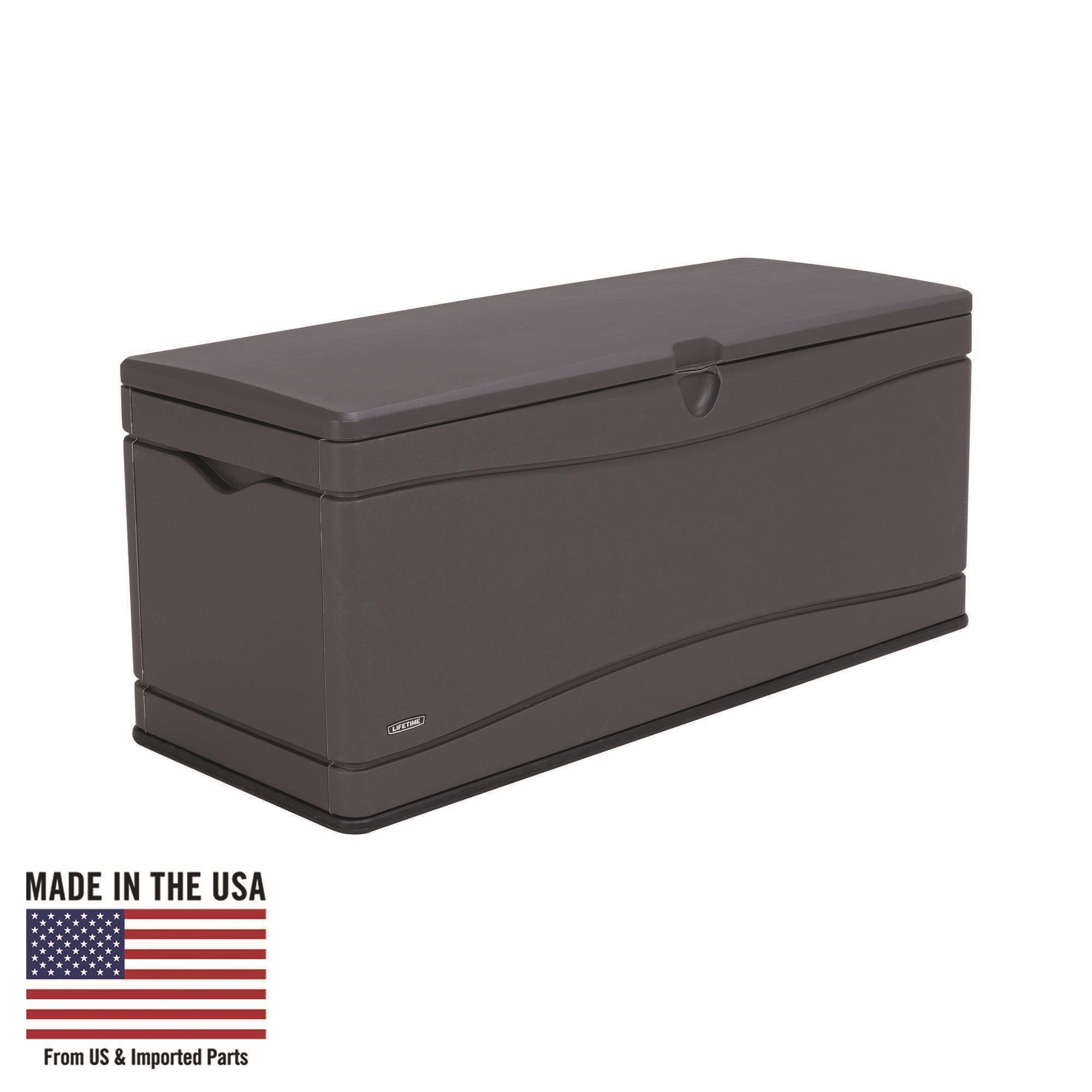 Lifetime Lifetime 60'' W 130 Gallons Water Resistant Polyethylene Plastic Lockable Deck Box