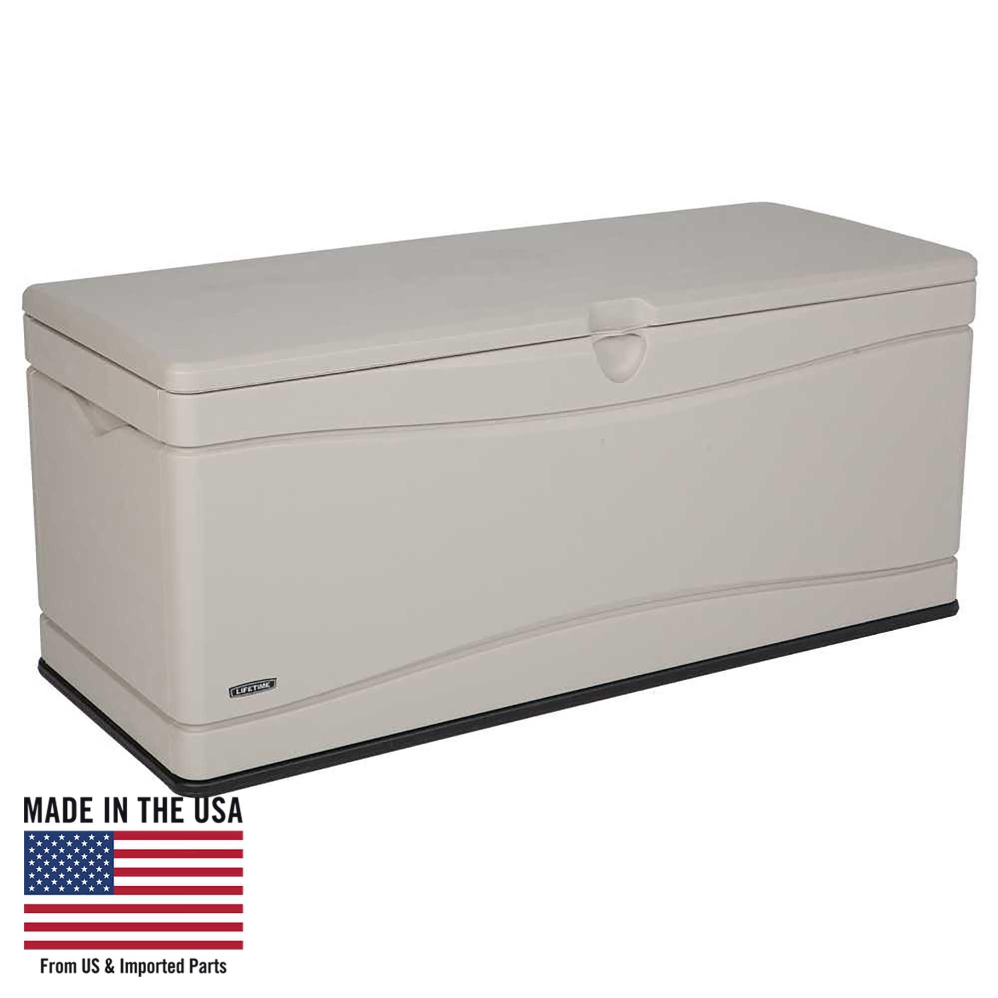 Lifetime Lifetime 60'' W 130 Gallons Water Resistant Polyethylene Plastic Lockable Deck Box