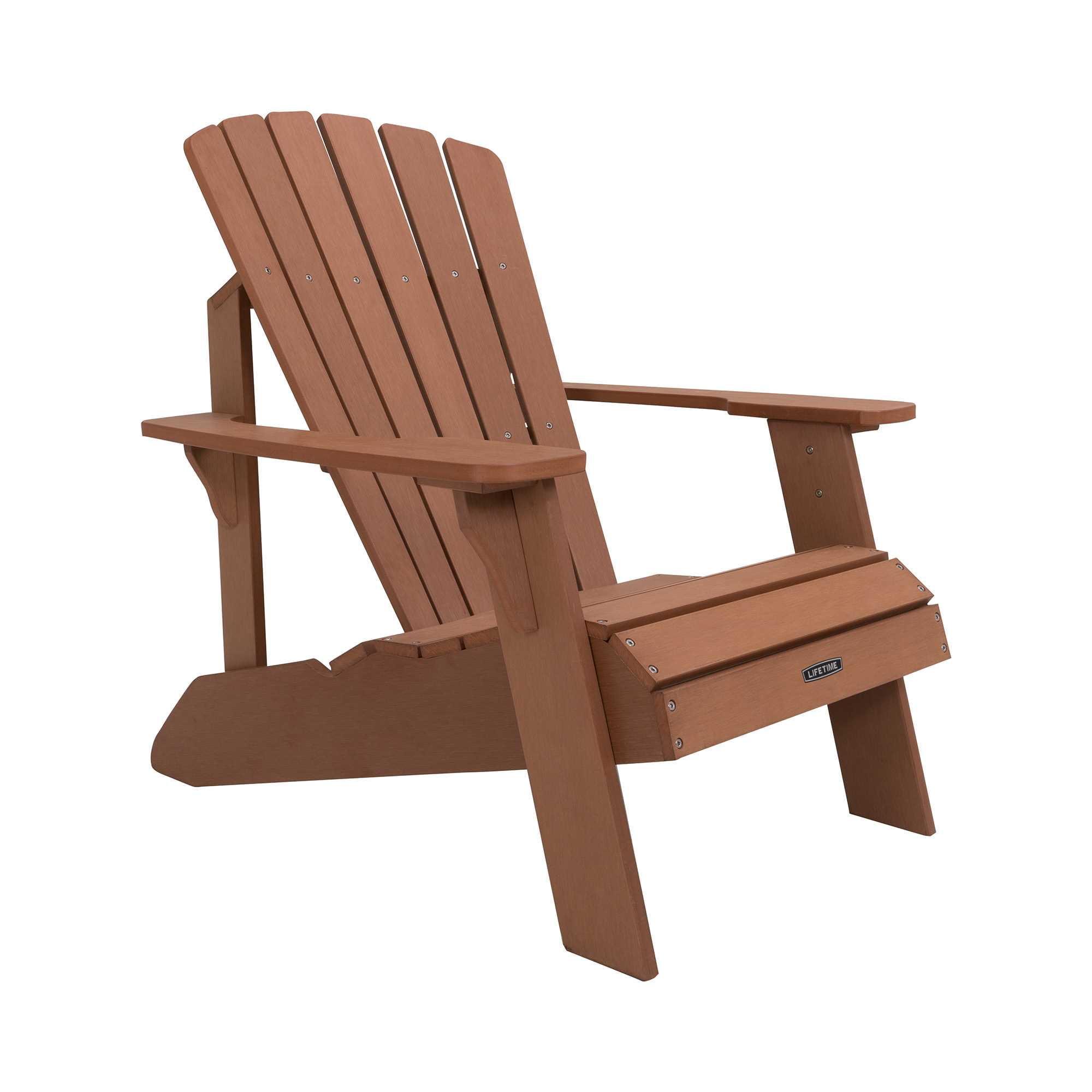 Weather-Resistant Polystyrene Adirondack Chair with Arms